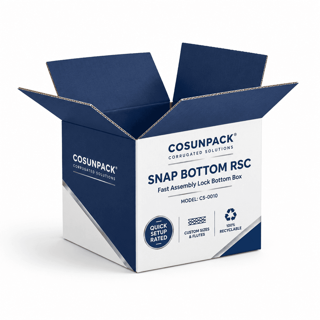 Cajas de envío de cartón ondulado personalizadas, cajas americanas RSC y estuches para e-commerce