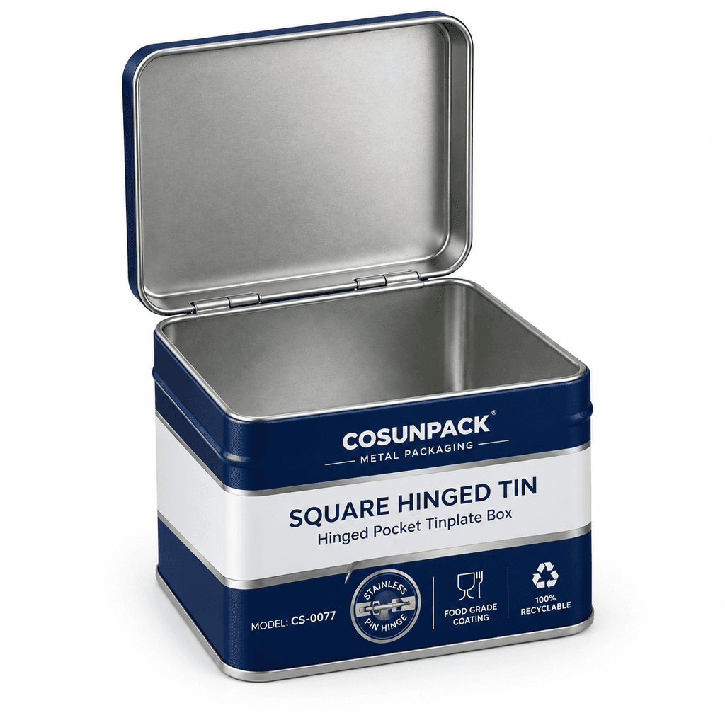 Latas de aluminio impresas a medida, recipientes metálicos herméticos con tapa de rosca