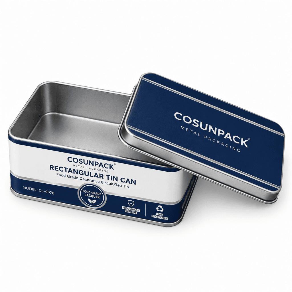 Latas de aluminio impresas a medida, recipientes metálicos herméticos con tapa de rosca