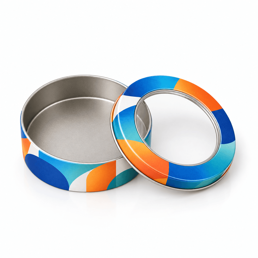 Latas de aluminio impresas a medida, recipientes metálicos herméticos con tapa de rosca