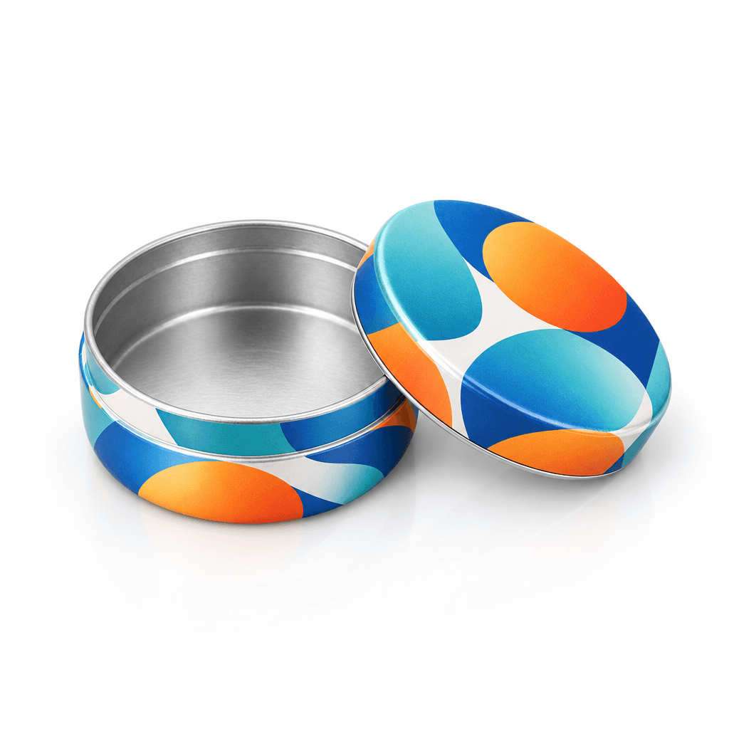 Latas de aluminio impresas a medida, recipientes metálicos herméticos con tapa de rosca