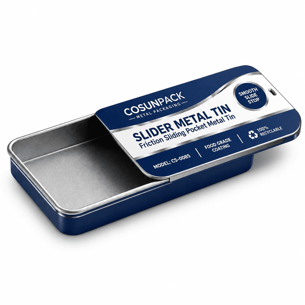 Latas de aluminio impresas a medida, recipientes metálicos herméticos con tapa de rosca
