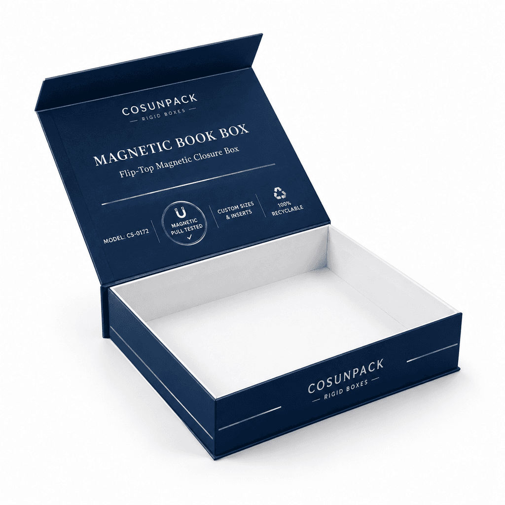 Coffrets cadeaux rigides haut de gamme à fermeture magnétique et boîtes de présentation de luxe