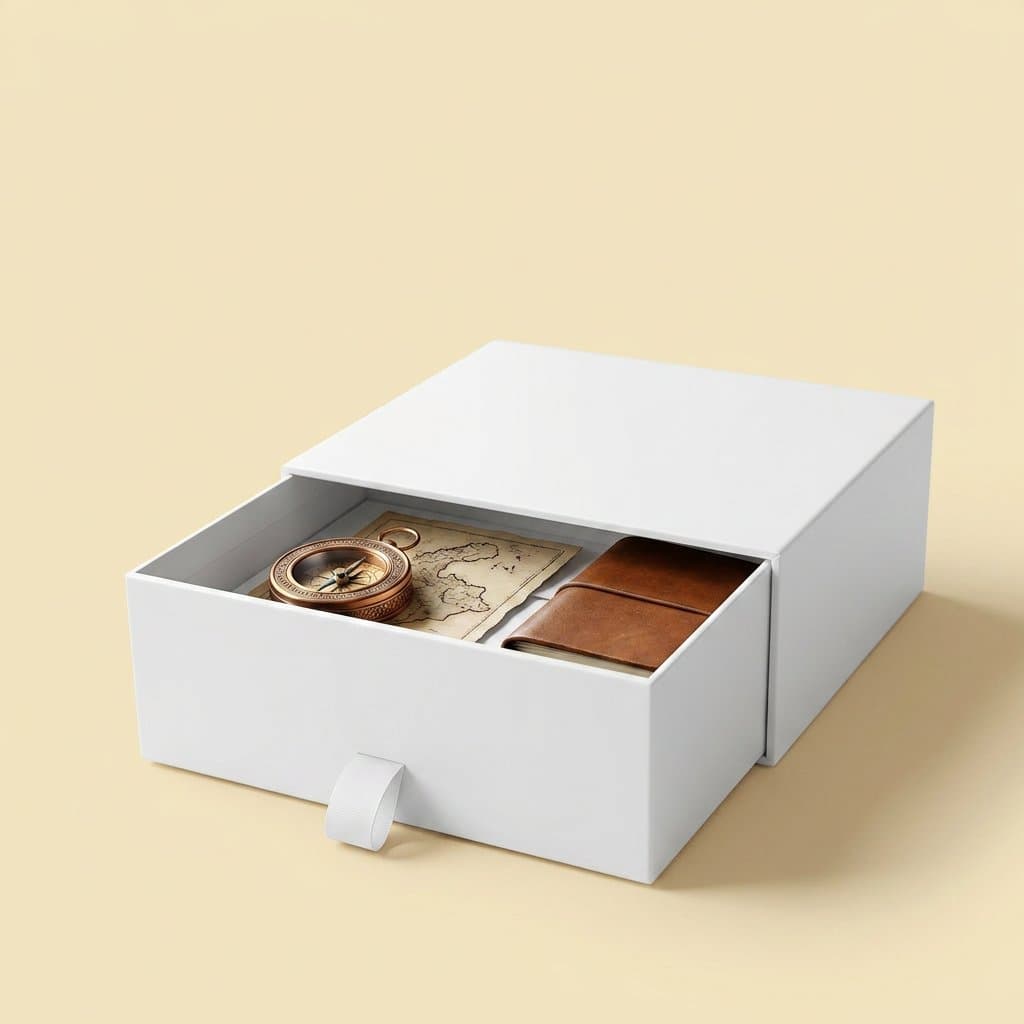 Drawer Box with Ribbon Pull