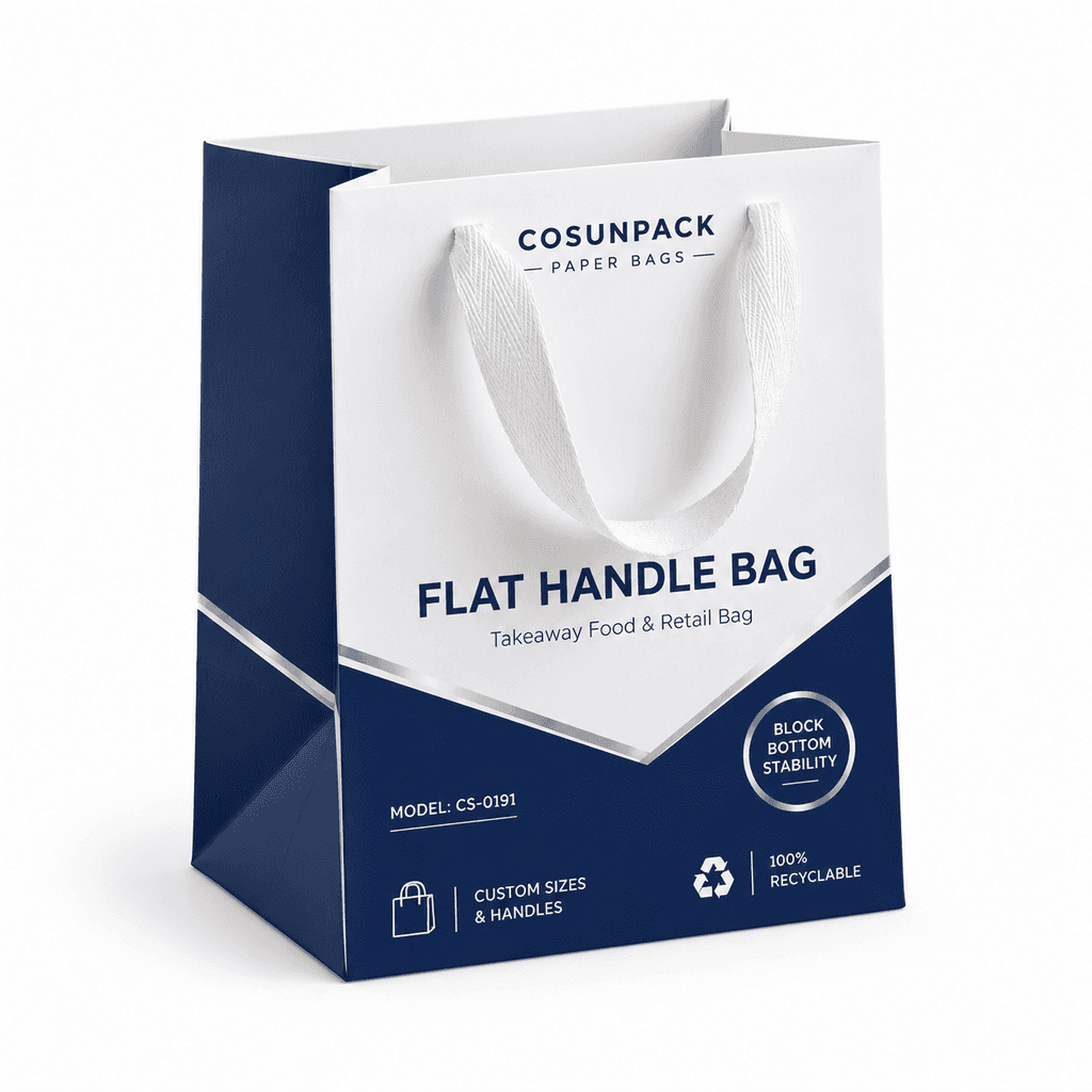 Bolsas de papel de lujo personalizadas con asas de cordón y cinta para tiendas minoristas