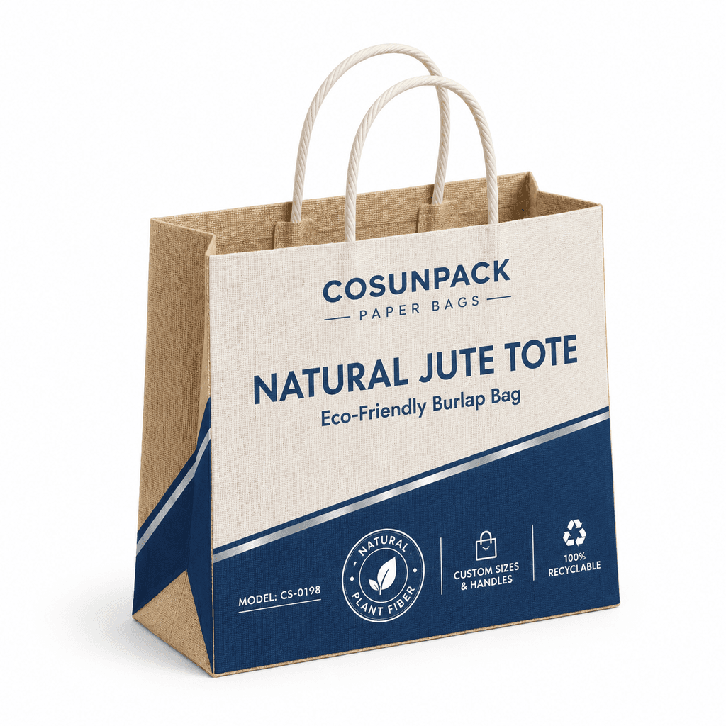 Bolsas de papel de lujo personalizadas con asas de cordón y cinta para tiendas minoristas