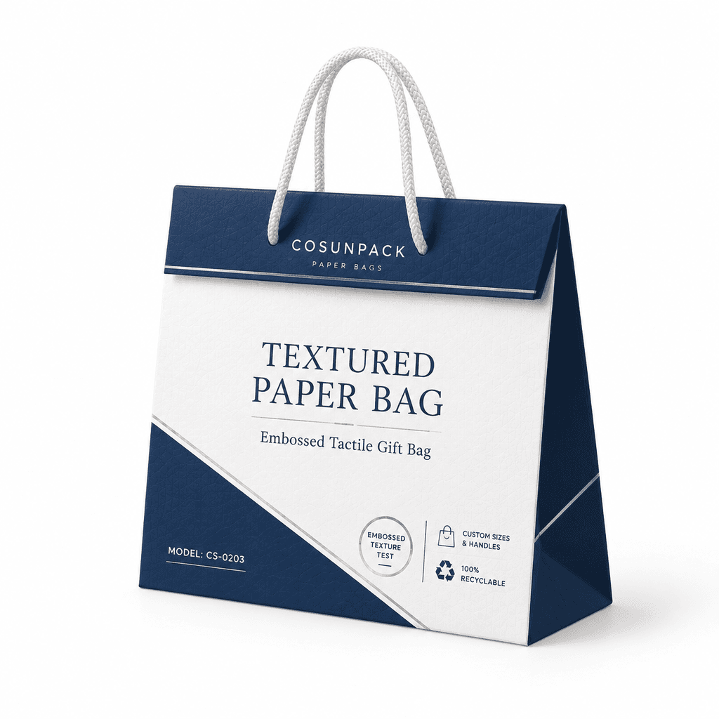 Bolsas de papel de lujo personalizadas con asas de cordón y cinta para tiendas minoristas