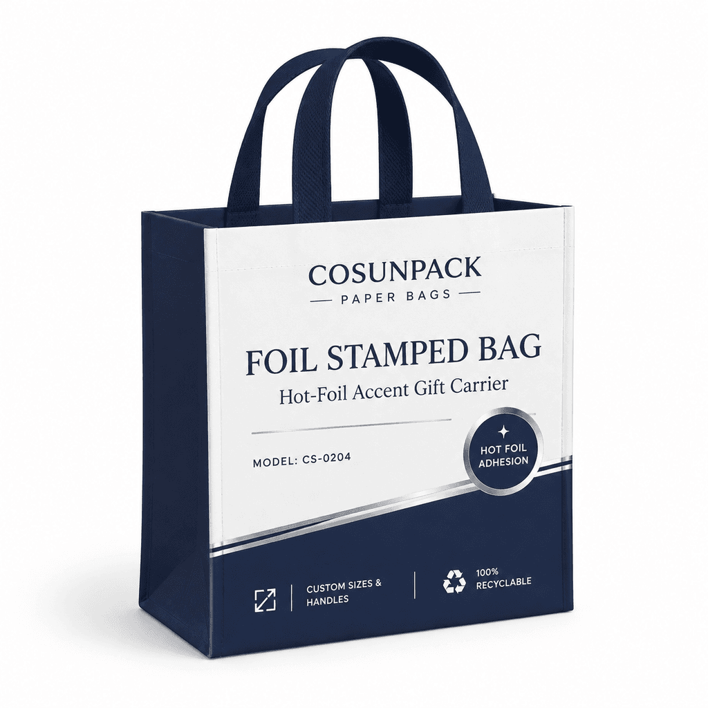 Bolsas de papel de lujo personalizadas con asas de cordón y cinta para tiendas minoristas