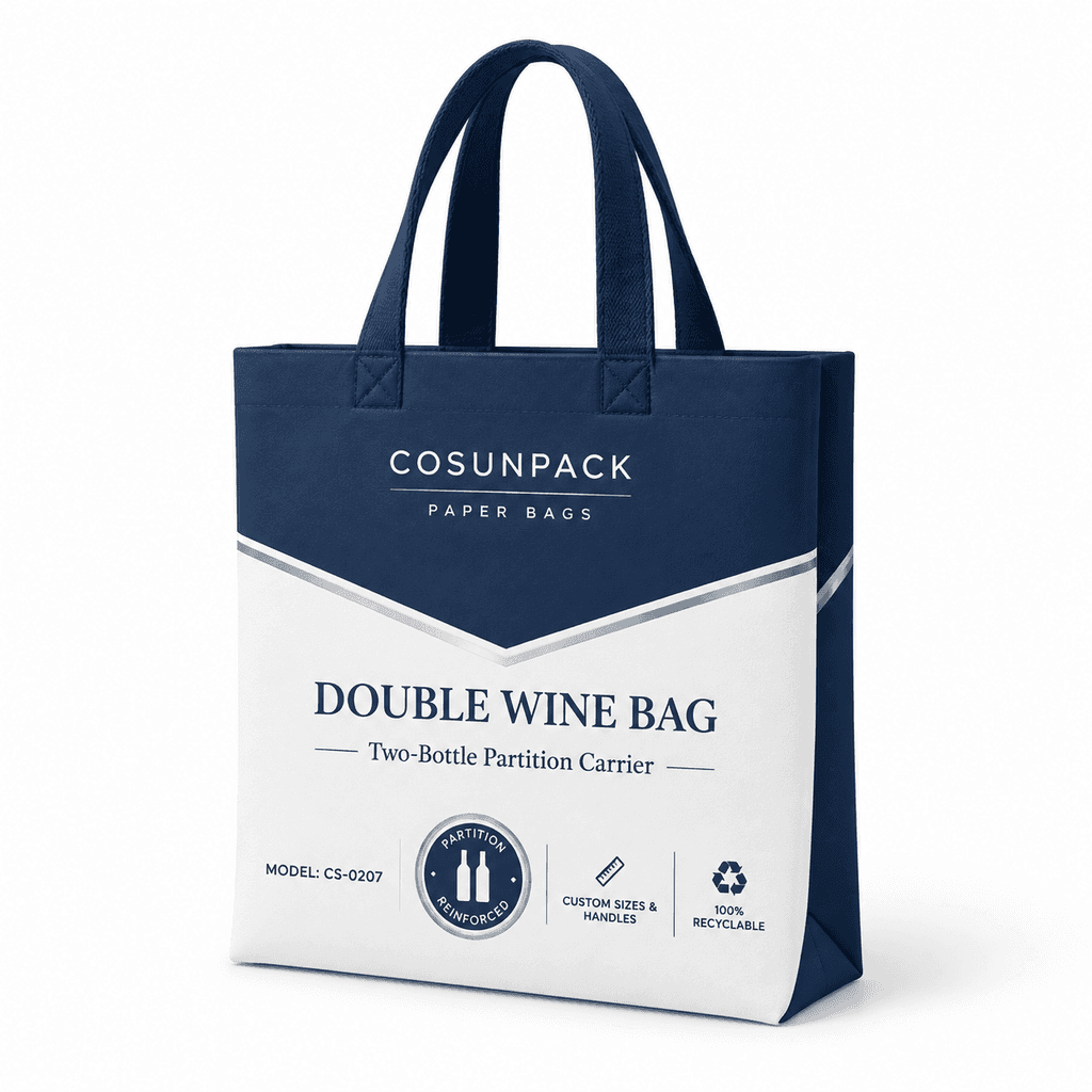Bolsas de papel de lujo personalizadas con asas de cordón y cinta para tiendas minoristas