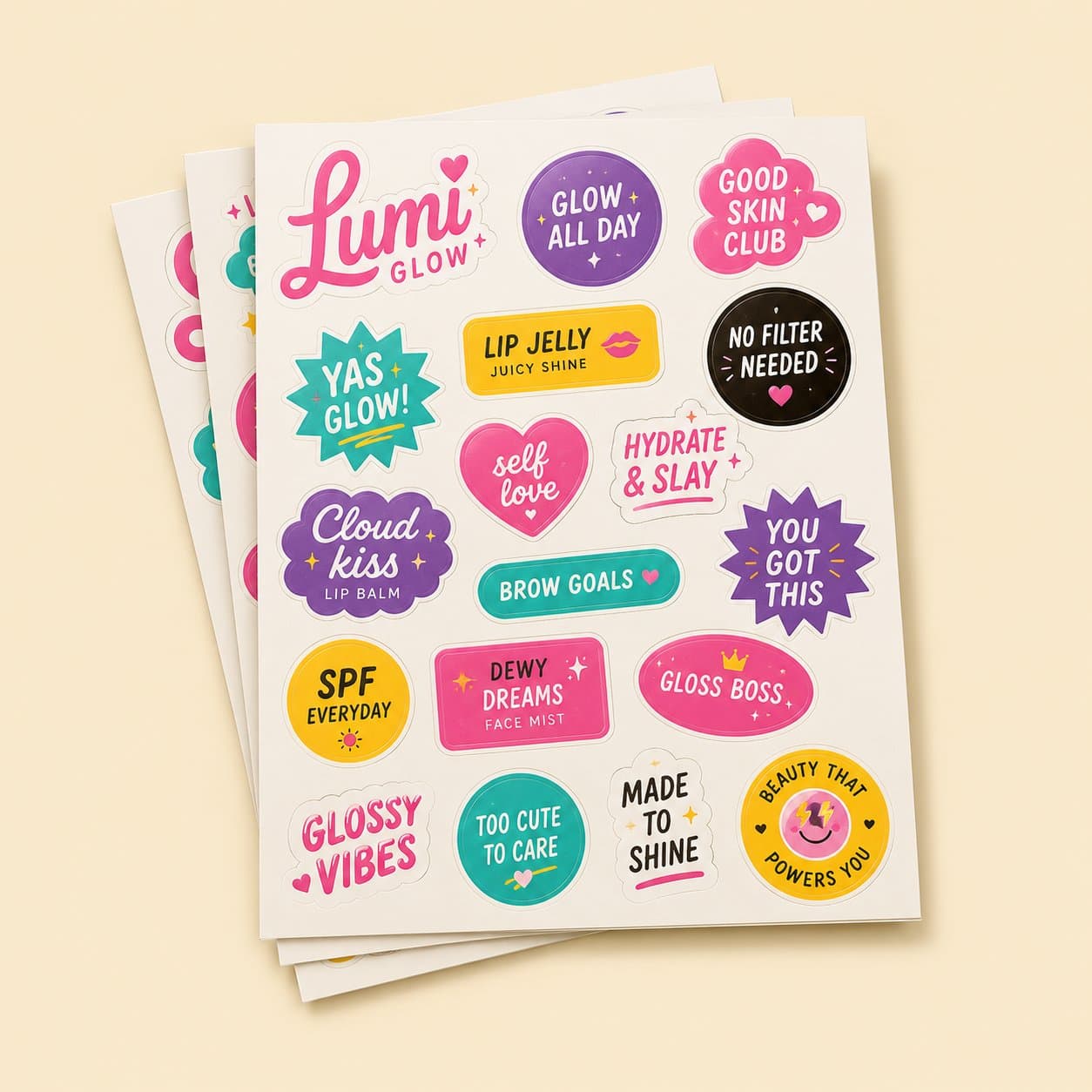 Sheet Stickers (Multiple Per Sheet)